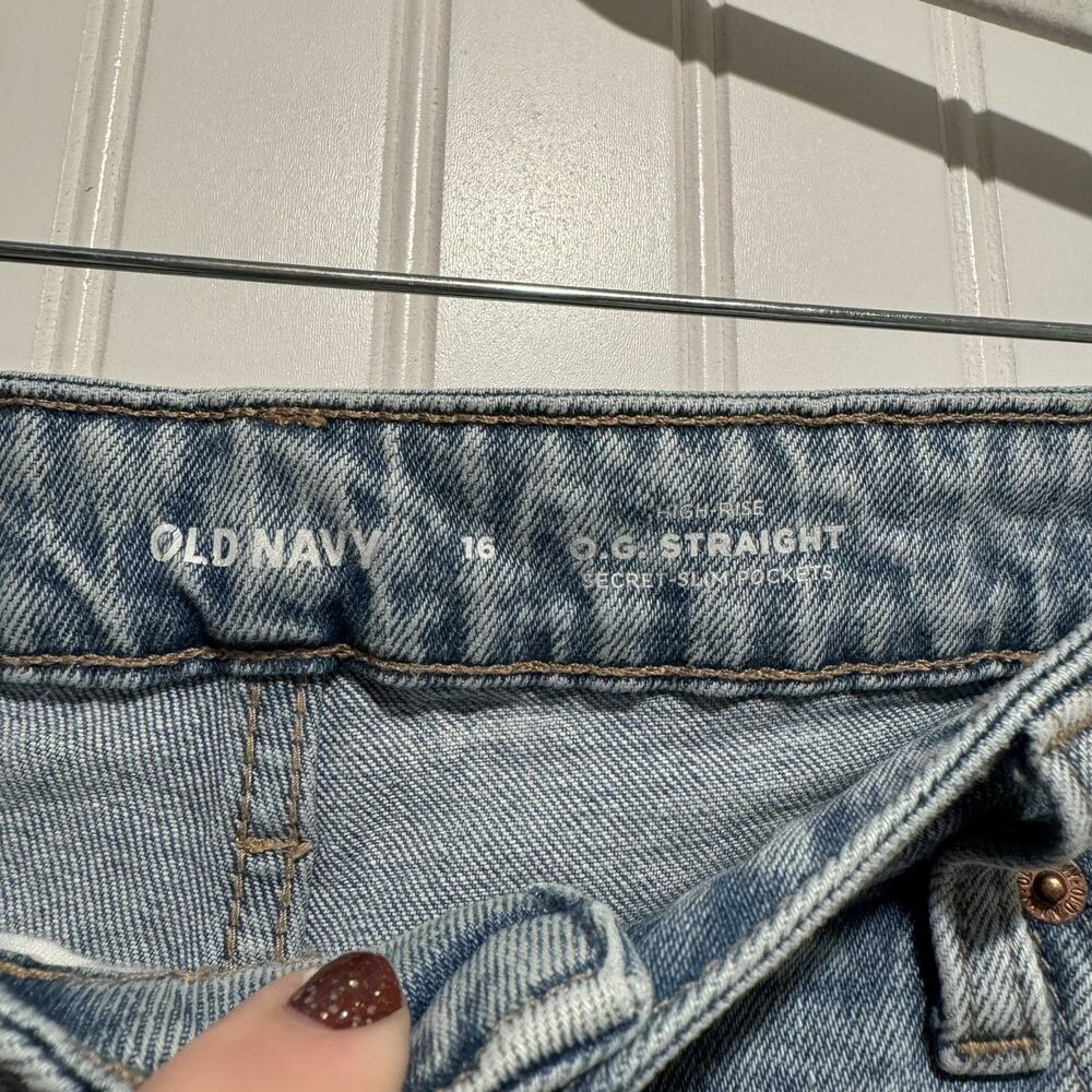 Old Navy OG Straight Jeans Size 16 - Picture 4 of 6